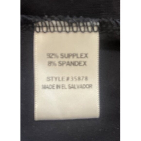 Travelsmith Womens Black Short Sleeve Maxi Dress XL Knit Travel Packable V Neck - Picture 10 of 11